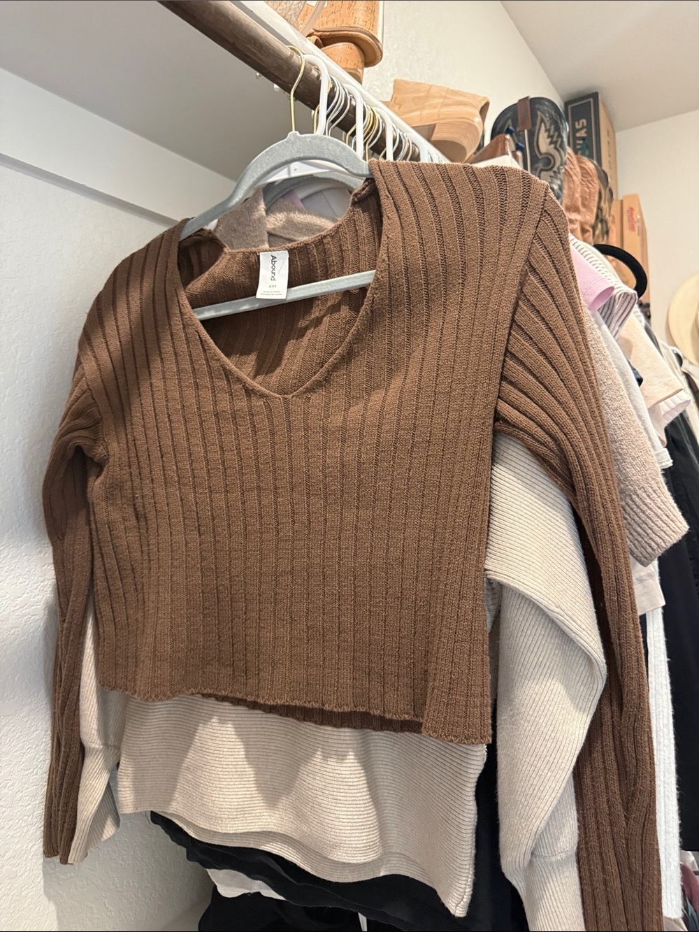 Brown sweater